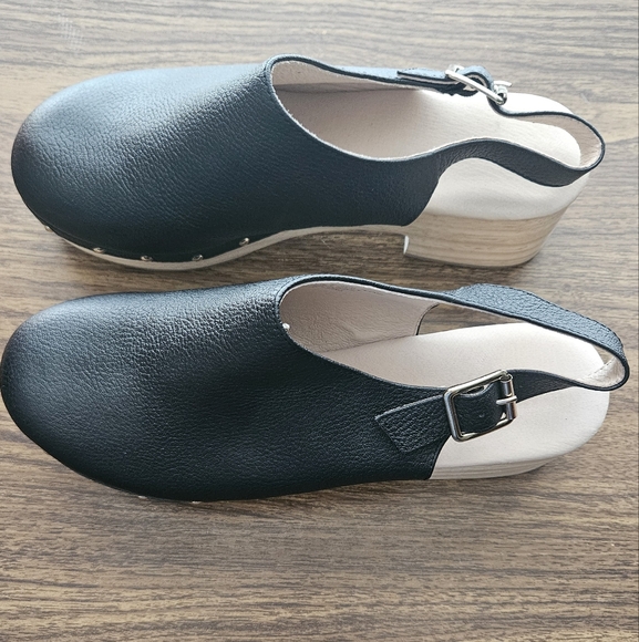 gorman Shoes - Gorman Black Leather Slingback Mules